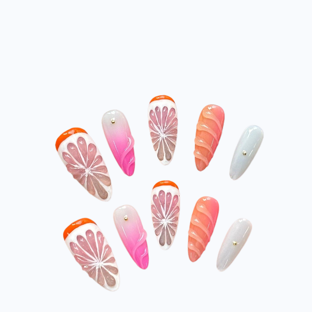 Summer Fruit 3D Nails